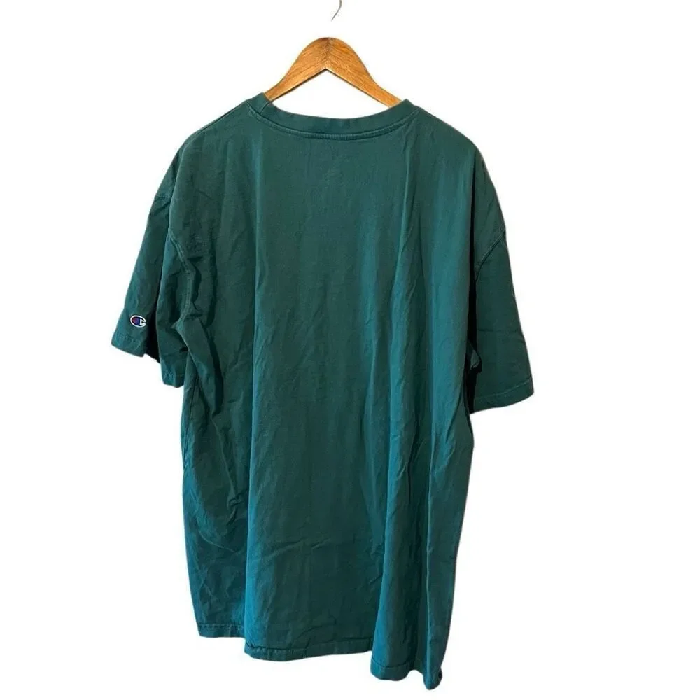 Champion Big and tall native southwestern short sleeve t shirt in teal 2XLT - Picture 2 of 5